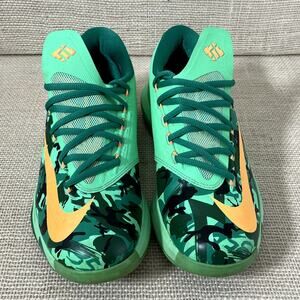 Nike Zoom 6 Sneakers, Kevin Durant, Easter Green Camo, 2014, 599424-303, Men's 8